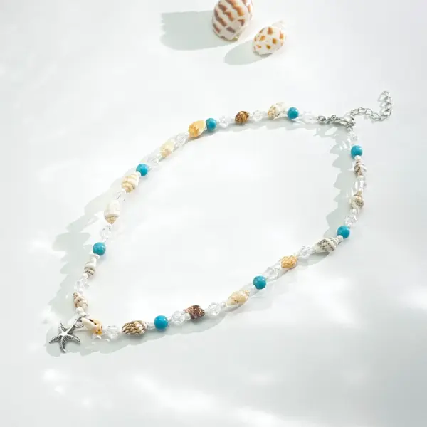 Boho Starfish Shell Necklace - Image 3